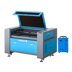 OMTech 90x60cm 80W CO2 Laser Engraver Cutter Marker with CW-5202 Water Chiller