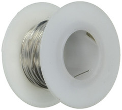 3819-100 Hook-Up Wire, 24 AWG, Solid Tinned-Copper Bus Bar, 100′ L,Silver
