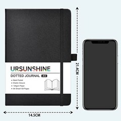 Dotted Journal Numbered Index Pages Hard Cover Notebook Thick Paper Book