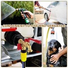 IBC Tote Hose Adapter Dual Outlet Faucets Gallon IBC Tote Water Tank
