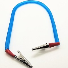 20 PCS Dental Patient Bib Clips Chains Napkin Holder Flexible Coil Plastic Chain