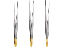 Tweezers Straigh6″ High Precision Surgical Lab Tweezers Set of 3 ARTMAN