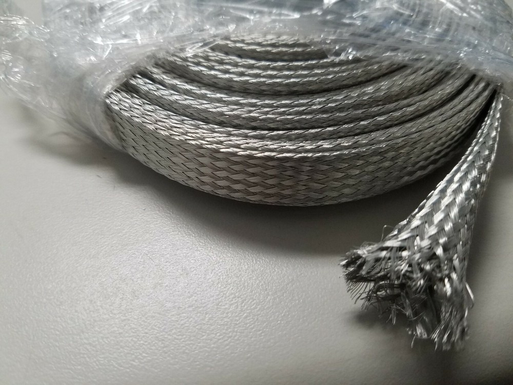 10 FEET 1/2 BRAIDED GROUND STRAP GROUNDING TINNED COPPER TUBULAR BRAID USA