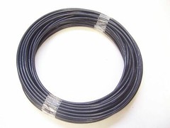 BLACK Vinyl Coated Wire Rope Cable, 3/32″ – 1/8″, 7×7, 100 ft coil