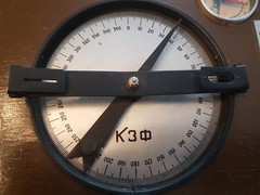VERY RARE Bevel Protractor 0-360 Degree Angular Dial Angle USSR 1965s
