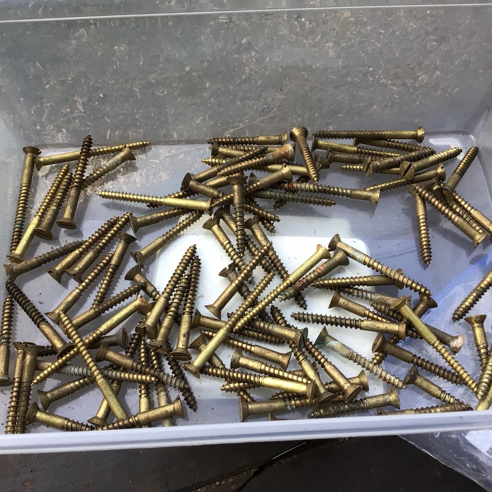 4 Pounds Brass Large Counter Song Brass Screws # 14+ ?