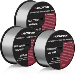 Flux Core Gasless Mig Wire, Mild Steel-E71TGS .035″ 0.9mm-2 Lbs Spool (3 Rolls)