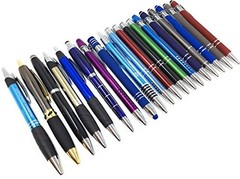 5 lb. Box of Assorted Misprint Metal Retractable Ball Point – Bulk Misprinted Pe