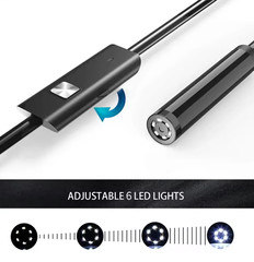 7.0MM TYPE-C Endoscope Camera IP67 Waterproof 6 LEDs Adjustable USB Android