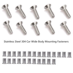 25PCS M5×20mm Stainless Fender Washer Bolt Kit Widebody Engine Fastener