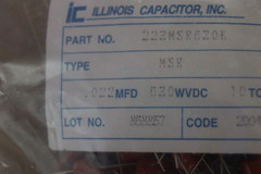 .022uf 630V Capacitors.Sealed Bag Of 500 Illinois Capacitor,INC.NEW