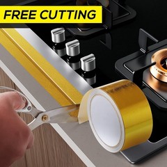 Aluminum Foil Tape, 2in x 33FT Fiberglass Heat Shield Tape, Golden Self-Adhes…