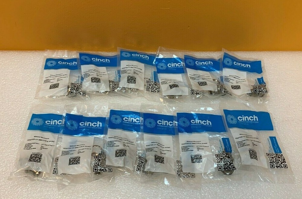 Midwest Microwave ADT-2599-NF-SMF-02 (Lot 12) N (F) to SMA (F) Adapters. New!