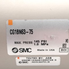 SMC CDG1BN63-75 Pneumatic Cylinder ø63mm Bore, 75mm Stroke, 1.0MPa, Rc1/4
