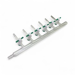 Chemglass Right-Handed 6 Port Vacuum Manifold CG-4430-02 (Best Offer!)