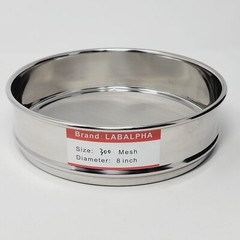 300 Mesh / 0.054mm 8″ Lab Sieve 304 Stainless Steel Wire Cloth Strainer Filter