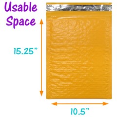 4 Sizes Orange, Black Poly Bubble Mailer Combo, Fall Holiday NEW Padded Envelope