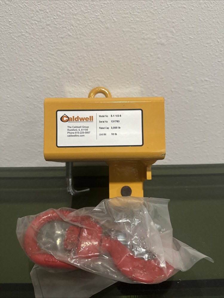 CALDWELL Forklift Lifting Beam: 3000 lb Capacity 5-1 1/2-6