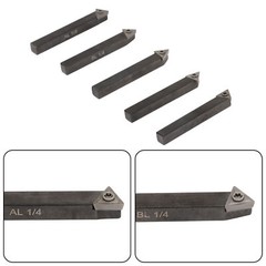 5Pack 1/4″ Indexable Carbide C6 Insert Tool Bit and Holder Mini Lathe Set New