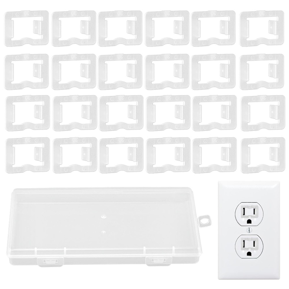 24Pcs Loose Outlet Plug Fix,Snug Plugs for Loose Outlets,Transparent Wall Soc…