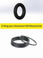 O-Ring Cord Thickness 1.2mm x OD 5mm – 50mm Sealing Rubber Ring Black NBR 70