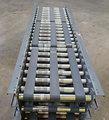 Intelligrated MDR Zero Pressure Accumulation Belted Zone Conveyor 22″x50′ (412B)