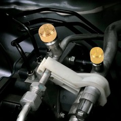 2pcs Car AC Valve Caps for R134a System, Brass Leakproof Covers for Vehicles
