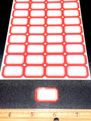 520pk ⭐REMOVABLE⭐ RETAIL STORE GARAGE SALE RED BORDER PRICE TAG LABELS STICKERS
