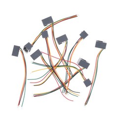 10Pcs 616E 4P4C RJ11 Female Telephone Connector Adapter with 4 Wires NN