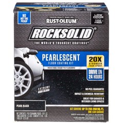 Rust-Oleum 306325 RockSolid Pearlescent Floor Coating Pearl Black 1 Car Garage K