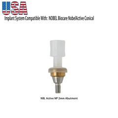 US Implant Locator Abutments Fits Nobel Active Male Caps Dental NP RP 1.0-5mm
