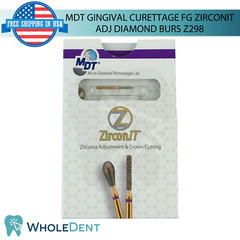 Dental MDT FG ZirconIT ADJ Gingival Curettage Z298 Diamond Adjustment Burs
