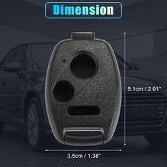 3-Button Keyless Entry Remote Key Fob Shell Case for CR-V CR-Z Fi Color: Black