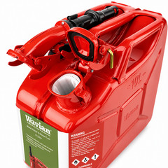 Wavian 2.6 Gallon 10L NATO Steel Jerry Can w/ Leakproof Spout Red
