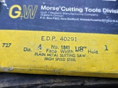 1 pc. 4” X 1/8″ X 1” HSS PLAIN METAL SLITTING SAW. USA 40291-1841 NOS