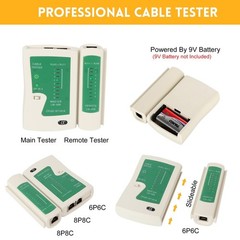 RJ45 Crimp Tool Kit for Cat5 Cat5e Cat6 Modular Plugs Connectors, RJ-11, 6P/R…