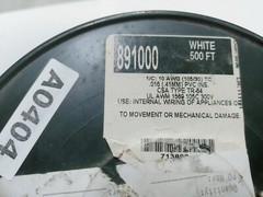500′ Alpha Wire #10 AWG 891000 WH002 Hook Up White AMW 1569 105C 300V CSA PVC Ti