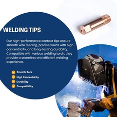 Mig Welder Tips 30-Pack Welding Tips .035″ Contact Tip for Mig Welding Gun
