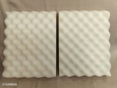 1X recycled foam packing shipping protection thick wave-cut cushion pad block