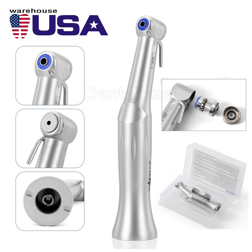 Dental Implant Handpiece 20:1 Reduction Contra Angle Push Button Surgical Motor