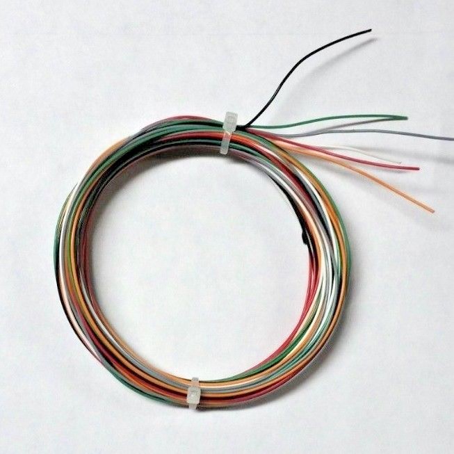 26 AWG (600V) Mil-Spec Wire (PTFE) Stranded Silver Plated Copper, Kit 50 ft