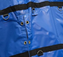 Fitted Coil Tarps BLUE for Steel Coils 7x7x7