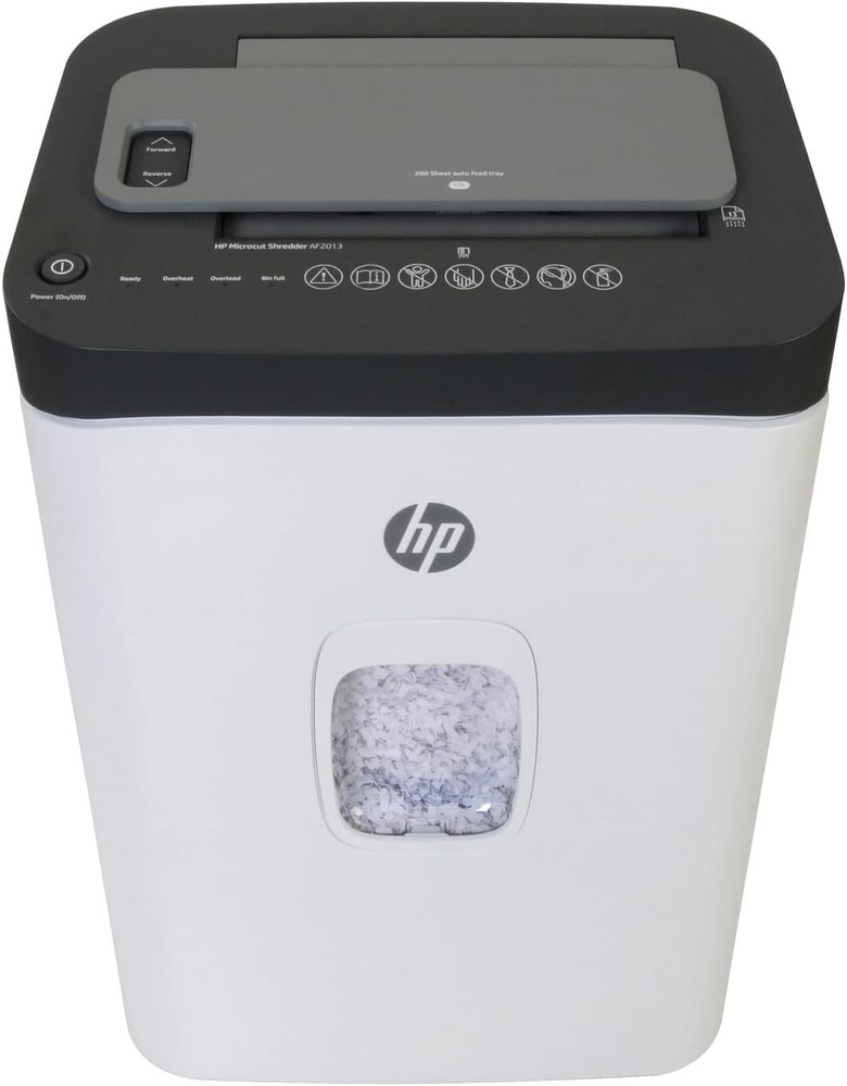 HP 200-Sheet Microcut Heavy-Duty Auto-Feed Shredder AF2013