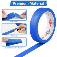 4 Rolls Blue Painters Tape, Premium Masking Tape, Paint Tape for Multi-Purpose,