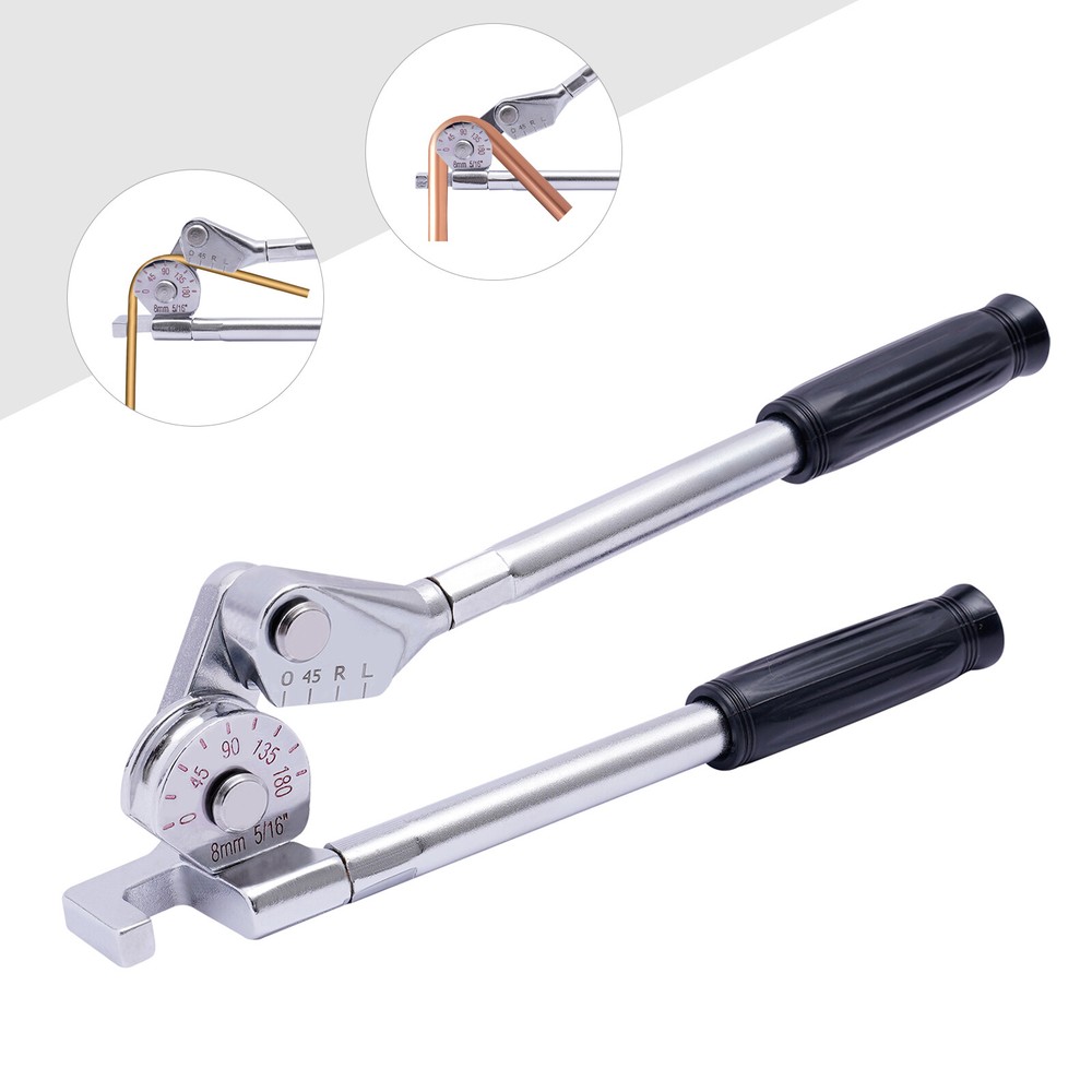 8mm 5/16 in Manual Bench Bending Machine Tube Bender Pipe Bender 0~180°