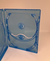 2 PCS NEW SCANAVO 14mm Triple (3) Blu-Ray DVD Cases w Logo, BRAMZ.3/ONE.14MM.KRT