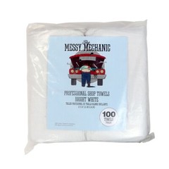 Bulk Lot of 100 White Shop Towels 12″ x 14″ Cleaning Rags Homes Cars Reusable