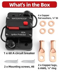 Fuse Holder 12V To 48V For Solar Panel Trolling Motor Vehicle Circuit Safeguard