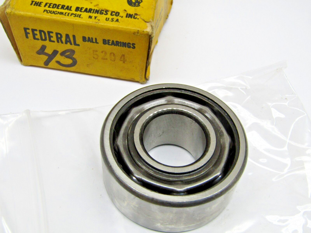 Federal 5204 20mm X 47mm X 13/16″ Open Angular Contact Bearing