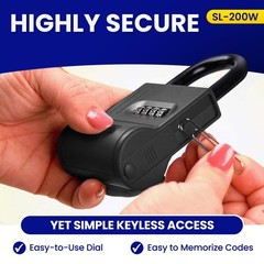 FJM Security ShurLok SL 100W Dual Combination Lock Box for Keys Durable Metal